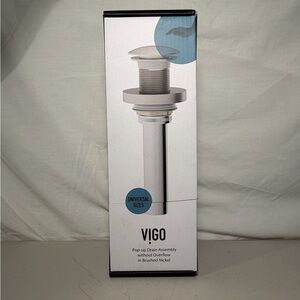 VIGO Brushed Nickel Pop-up Drain Assembly